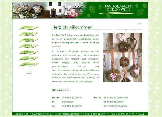 Handgemacht Deko & Wein
