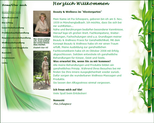 Kosmetik und Wellness im Klostergarten